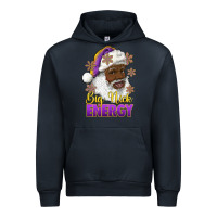Navy big nick energy purple and gold afro santa Urban Hoodie - RanaPortraitStore