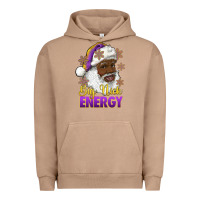 Pigment Burro big nick energy purple and gold afro santa Urban Hoodie - RanaPortraitStore