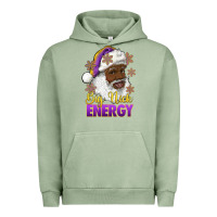 Pigment Oil Green big nick energy purple and gold afro santa Urban Hoodie - RanaPortraitStore