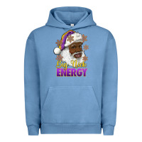 Pigment Pebble Blue big nick energy purple and gold afro santa Urban Hoodie - RanaPortraitStore