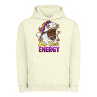Pigment Pistachio big nick energy purple and gold afro santa Urban Hoodie - RanaPortraitStore