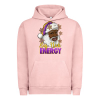 Pigment Salmon big nick energy purple and gold afro santa Urban Hoodie - RanaPortraitStore
