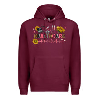 Burgundy healthcare administrator Premium Hoodie - texasbilliewilder