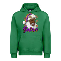 Emerald believe purple and gold african american santa Urban Hoodie - RanaPortraitStore