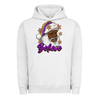 Pigment Lunar Rock believe purple and gold african american santa Urban Hoodie - RanaPortraitStore