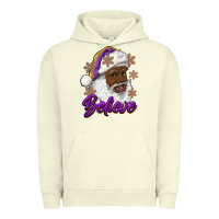 Pigment Pistachio believe purple and gold african american santa Urban Hoodie - RanaPortraitStore