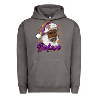 Pigment Tornado believe purple and gold african american santa Urban Hoodie - RanaPortraitStore