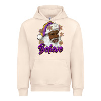 Sandshell believe purple and gold african american santa Urban Hoodie - RanaPortraitStore