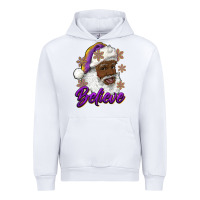 White believe purple and gold african american santa Urban Hoodie - RanaPortraitStore