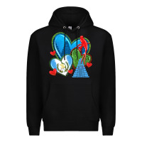 Black guatemala hearts Premium Hoodie - texasbilliewilder