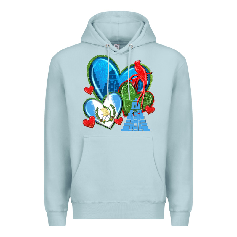 Guatemala Hearts Premium Hoodie by texasbilliewilder | Teevron