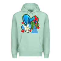 Seafoam guatemala hearts Premium Hoodie - texasbilliewilder