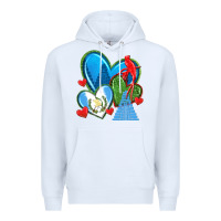 White guatemala hearts Premium Hoodie - texasbilliewilder