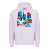 Lilac guatemala hearts Premium Hoodie - texasbilliewilder