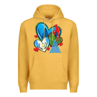 Mustard guatemala hearts Premium Hoodie - texasbilliewilder