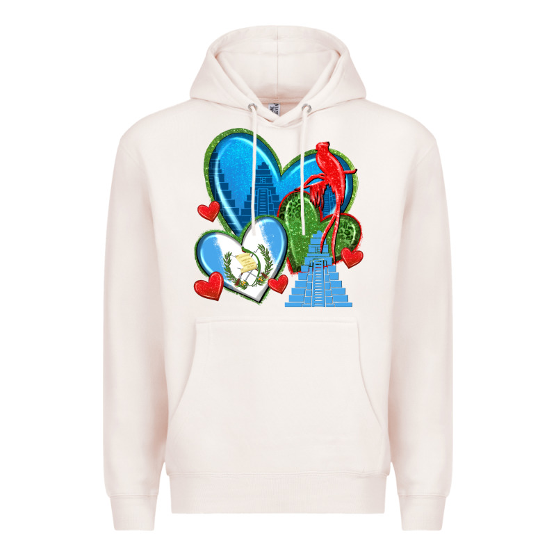 Guatemala Hearts Premium Hoodie by texasbilliewilder | Teevron