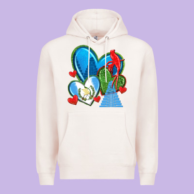 Premium Hoodie guatemala hearts