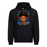 Black autism afro kid full face Urban Hoodie - texasbilliewilder