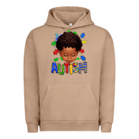 Pigment Burro autism afro kid full face Urban Hoodie - texasbilliewilder