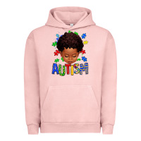 Pigment Salmon autism afro kid full face Urban Hoodie - texasbilliewilder