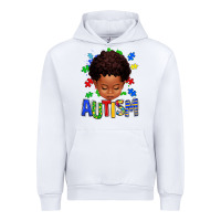White autism afro kid full face Urban Hoodie - texasbilliewilder