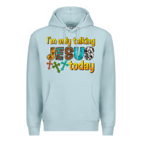 Blue Mist im only talking jesus today Premium Hoodie - texasbilliewilder