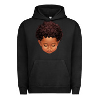 Pigment Black cute afro boy Urban Hoodie - texasbilliewilder