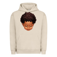 Pigment French Oak cute afro boy Urban Hoodie - texasbilliewilder