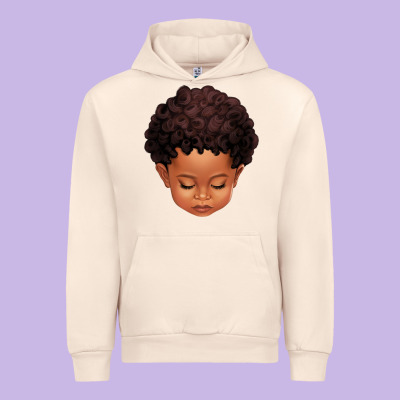 Cute Afro Boy Urban Hoodie Designed By Texasbilliewilder