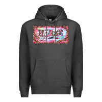 Charcoal Heather Valentine's Day Nurse Premium Hoodie - RanaPortraitStore
