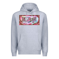 Heather Grey Valentine's Day Nurse Premium Hoodie - RanaPortraitStore