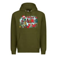 Army Green i believe in santa paws Premium Hoodie - Zillion Design Studio