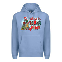 Colony Blue i believe in santa paws Premium Hoodie - Zillion Design Studio
