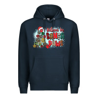 Navy i believe in santa paws Premium Hoodie - Zillion Design Studio