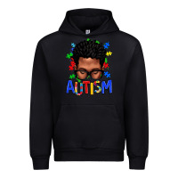 Black autism afro man Urban Hoodie - texasbilliewilder