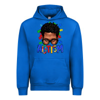 Cobalt autism afro man Urban Hoodie - texasbilliewilder