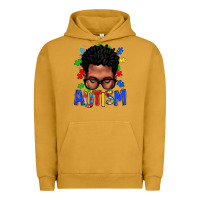 Pigment Peanut Butter autism afro man Urban Hoodie - texasbilliewilder