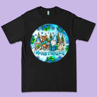 Merry Christmas Premium Tee Designed By Cowhidedigitalart
