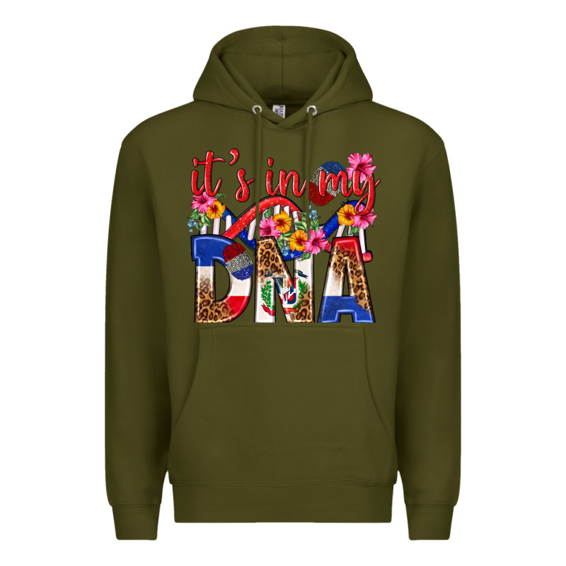 Its In My Dna Dominican Republic Premium Hoodie by texasbilliewilder | Teevron
