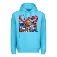 Ocean Blue its in my dna dominican republic Premium Hoodie - texasbilliewilder
