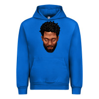 Cobalt bearded black man portrait Urban Hoodie - texasbilliewilder