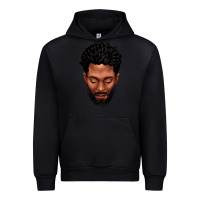 Foreset Green bearded black man portrait Urban Hoodie - texasbilliewilder