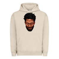 Pigment French Oak bearded black man portrait Urban Hoodie - texasbilliewilder