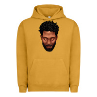 Pigment Peanut Butter bearded black man portrait Urban Hoodie - texasbilliewilder