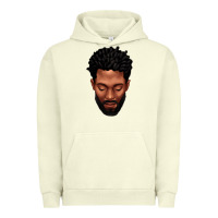 Pigment Pistachio bearded black man portrait Urban Hoodie - texasbilliewilder