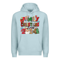 Blue Mist family christmas crew 2024 Premium Hoodie - Zillion Design Studio