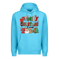 Ocean Blue family christmas crew 2024 Premium Hoodie - Zillion Design Studio