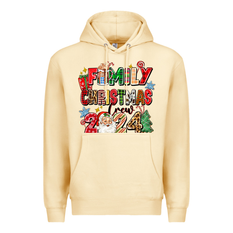 Family Christmas Crew 2024 Premium Hoodie by Zillion Design Studio | Teevron