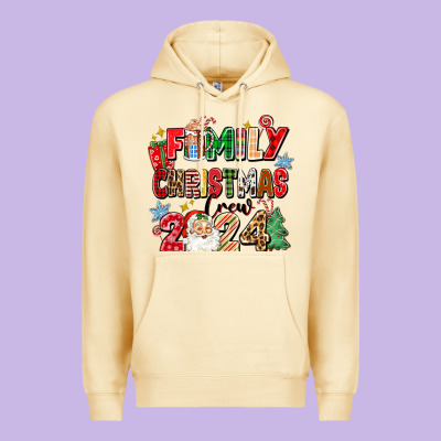 Family Christmas Crew 2024 Premium Hoodie Designed By Zillion Design Studio