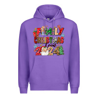 Purple family christmas crew 2024 Premium Hoodie - Zillion Design Studio